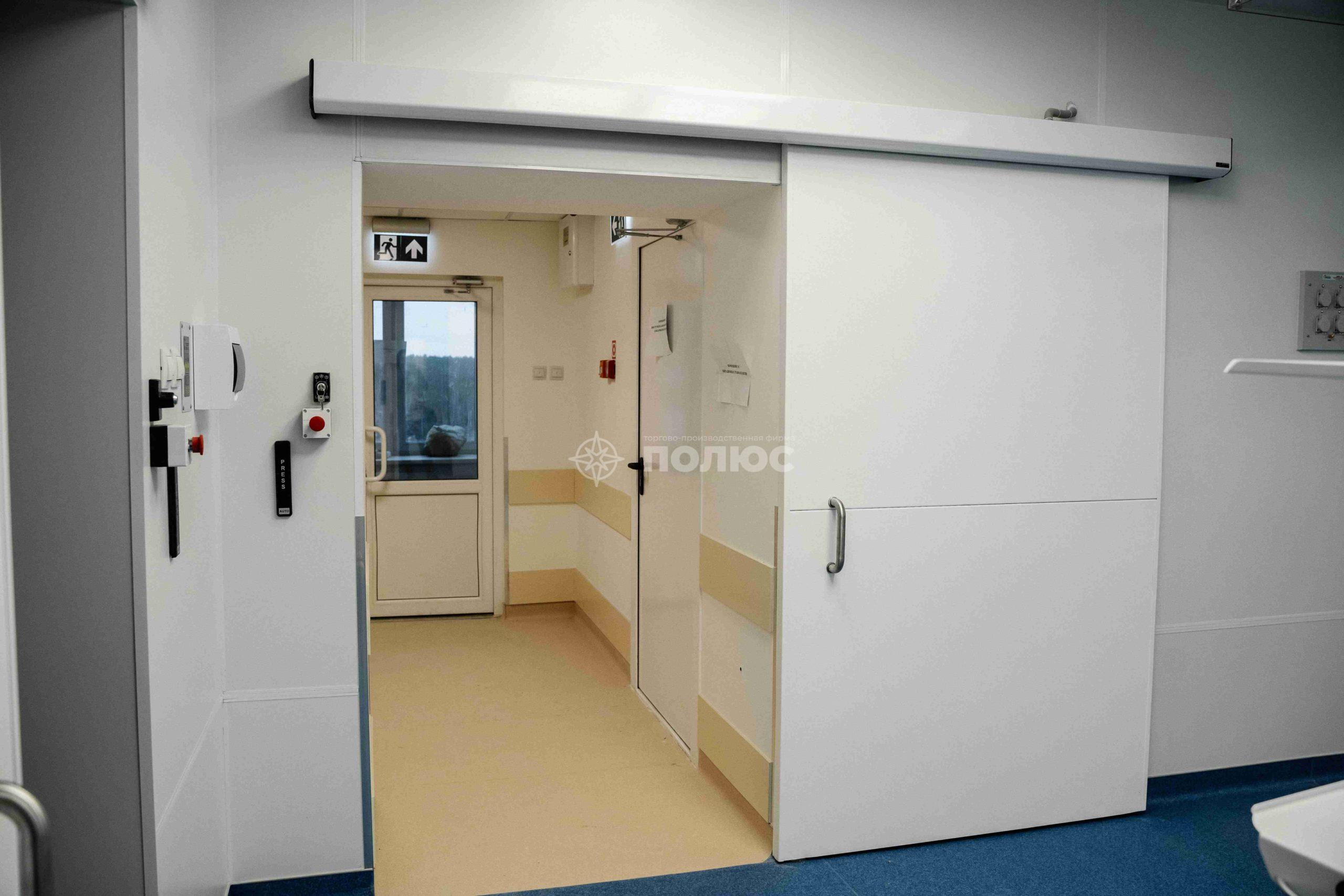 Рентгенозащитные двери откатные