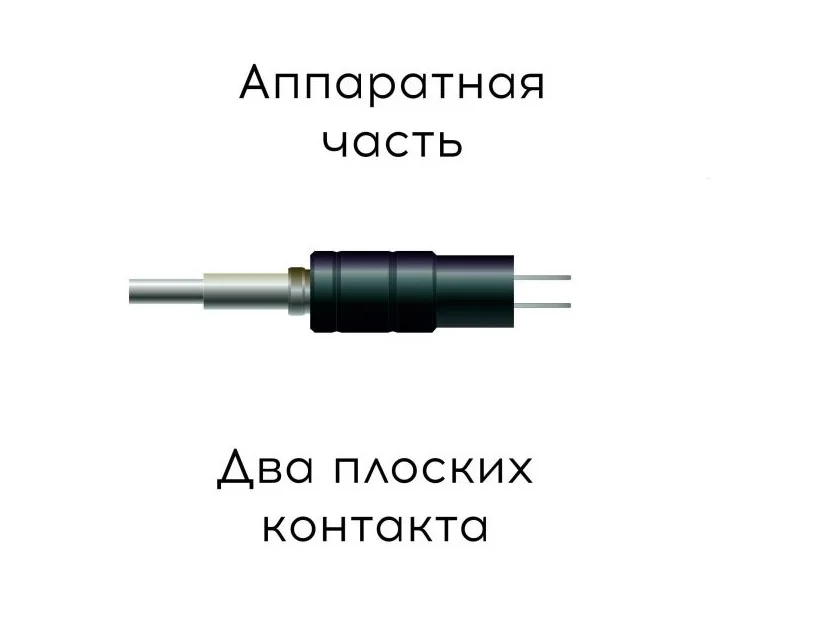 Кабель для подключения биполярных инструментов (два плоских контакта)