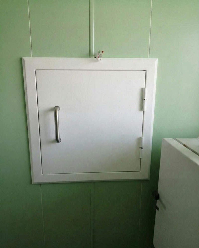 Передаточный бокс с двумя герметичными дверцами для чистых помещений