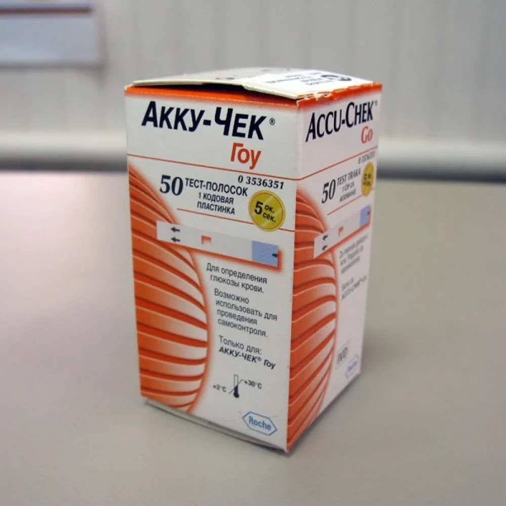 Тест-полоски для глюкометра Accu-Chek Go