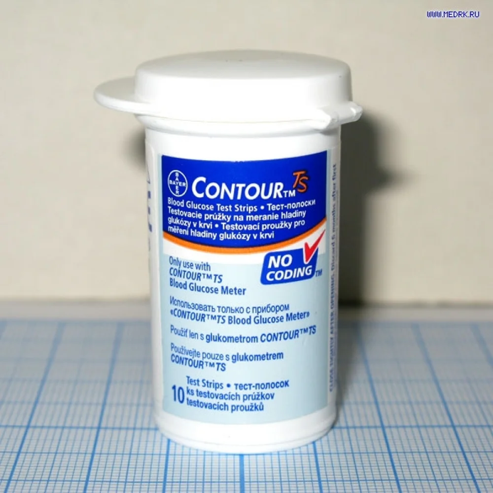 Тест-полоски для глюкометра Bayer Contour TS