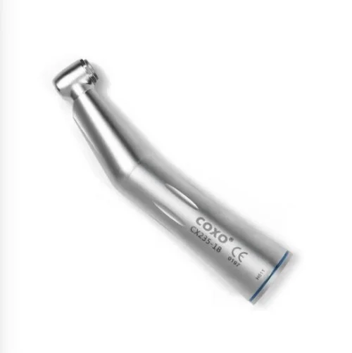 Угловой наконечник COXO CX235-1B, 1:1, без света, с кнопочной фиксацией бора, с внутренним охлаждением